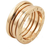 Bvlgari B.Zero1 Pink Gold Three Band Ring Size 52 (6)