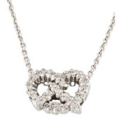 Tiny Treasures Diamond Pretzel Necklace