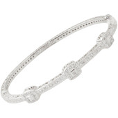 Colvmbvs Square Stations Diamond Bangle