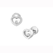 Chopard White Gold Heart Earrings