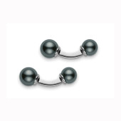 Mikimoto South Black Sea Pearl Cufflinks