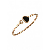 Chopard Happy Hearts Rose Gold & Onyx Bangle