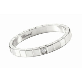 Chopard Mini Ice Cube Pure Single Diamond White Gold Ring