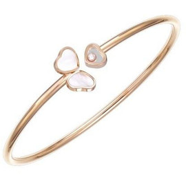Chopard Happy Hearts Wings Rose Gold Mother Of Pearl Bangle