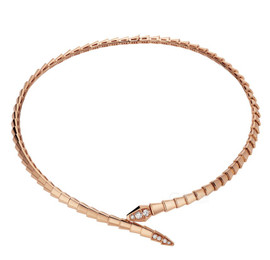 Bvlgari Serpenti Rose Gold And Diamond Viper Necklace