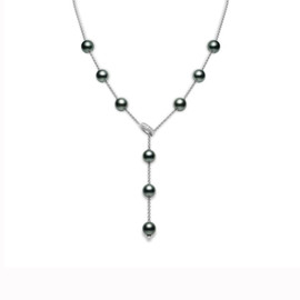 Mikimoto Black South Sea Cultured Pearls in Motion Necklace