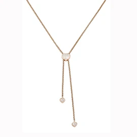 Chopard Happy Hearts Rose Gold Mother Of Pearl Lariat Necklace