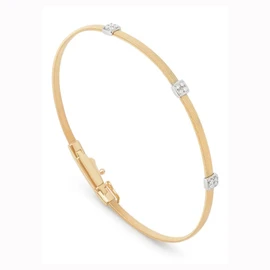Marco Bicego Masai Yellow Gold Bangle With 3 Stations