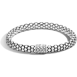 John Hardy Sterling Silver Dot Bracelet L