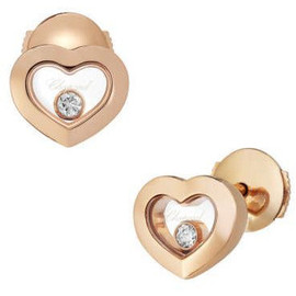 Chopard Rose Gold Heart Earrings 1