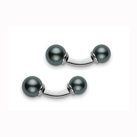 Mikimoto South Black Sea Pearl Cufflinks