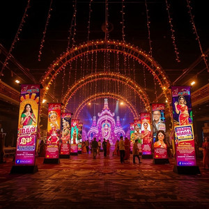 PRINTING NAVRATRI SPONSOR FLEX BANNER Per Square Feet Rate PRINTING NAVRATRI SPONSOR FLEX BANNER Per Square Feet Rate