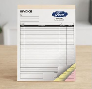 Triplicate Invoice Books (3 copies) 5 Books