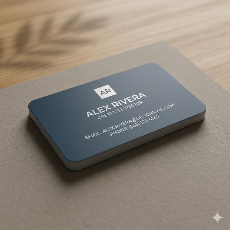 Laminated + Round Corner Business Cards 500