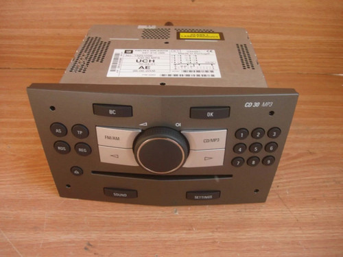 Radio CD fits Opel Vauxhall Zafira B 13251056 Genuine View Front