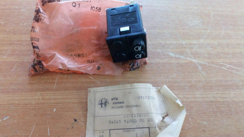 Fog Lights Switch fits Alfa Romeo 33 545851 Genuine View Front