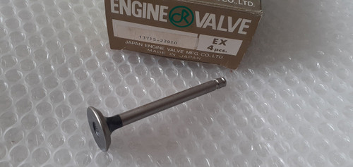 4x Exhaust Valve fits Toyota Corolla Publica K engine 28x8x100.2 13715-22010 View Front