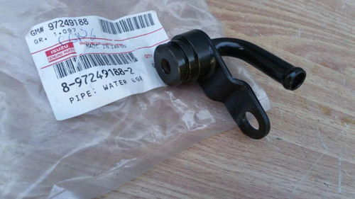 EGR Water Pipe fits Isuzu Pickup D-Max Rodeo Denver 8972491882 Genuine View Front