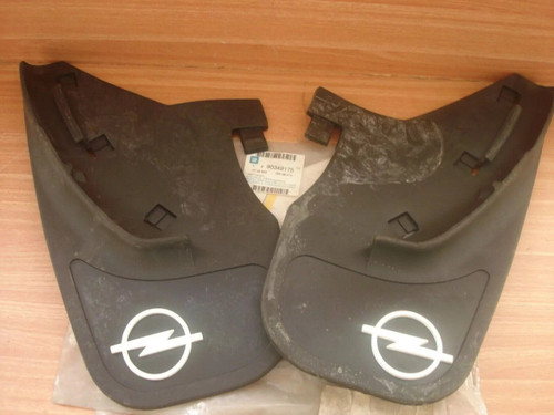 Mud Flaps Rear Set fits Opel Vectra A Hatchback 90349175 Genuine View Front