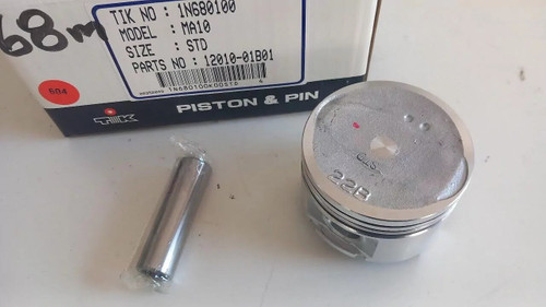 4x Piston fits Nissan MA10 engine 68mm Bore STD 12010-01B01 View Front