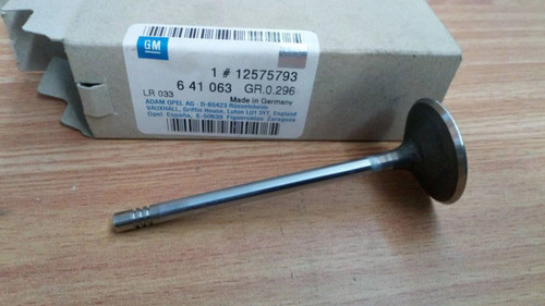 Inlet Intake Valve fits Opel Vauxhall Z22 12575793 90537240 Genuine 1257593 View Front