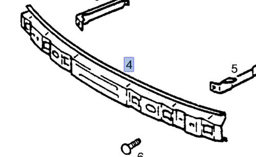 Front Bumper Carrier fits Opel Vectra A Calibra Vauxhall Cavalier Genuine 90228834 View Front