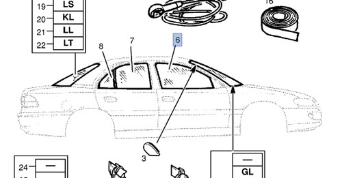 Window Front Door Right fits Opel Vauxhall Omega B 90563880 Genuine View Front