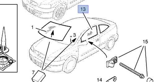 Window Front Door Right fits Opel Vauxhall Astra G Convertible Coupe F07 F67 9194546 View Front