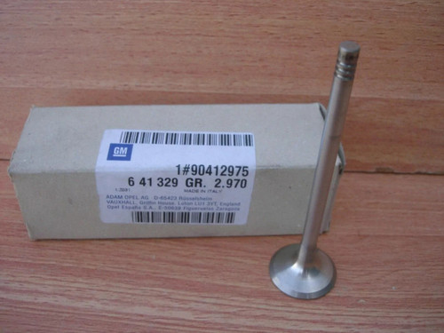 Exhaust Valve 0.075mm Oversize fits Opel Vauxhall X14XE Z14XE Z16XE Genuine 90412975 View Front
