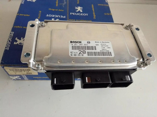 ECU Engine Control Unit fits Peugeot 307 1938FV 9648024580 0261207683 Genuine View Front