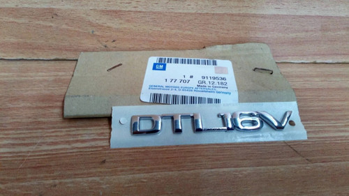 Emblem Rear DTI 16v fits Opel Vauxhall Vectra B Astra G Zafira A 9119536 Genuine View Front