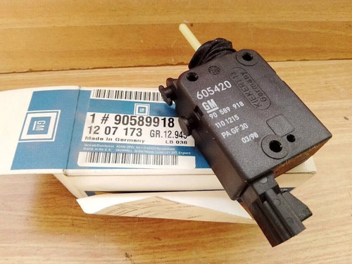 Fuel Door Lock Actuator fits Opel Vauxhall Astra G Zafira A 90589918 Genuine View Front