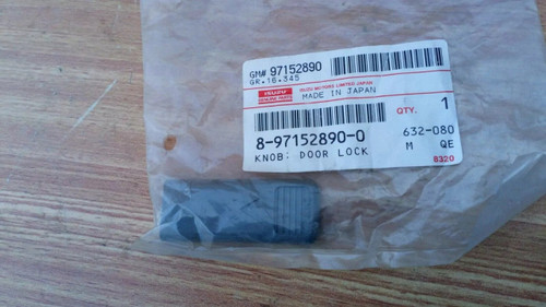 Door Lock Knob Gray fits Isuzu Chevrolet Opel 8971528900 Genuine View Front