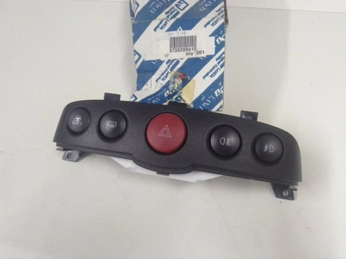 Hazard Light Switch fits Fiat Punto 735289415 Genuine View Front