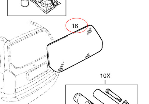 Windshield Rear Tail Gate fits Opel Vauxhall Zafira A 13142711 Genuine View Front