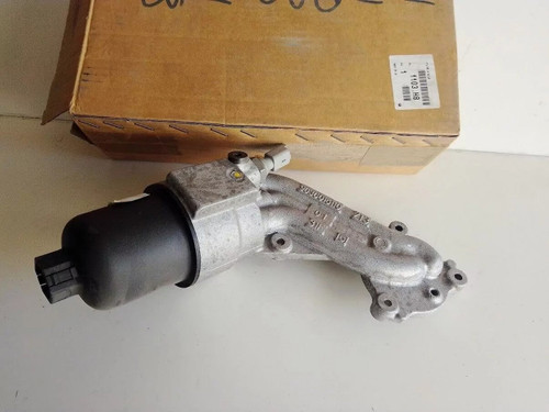 Oil Cooler Filter Housing Bracket fits Peugeot Citroen 9636015110 Genuine 1103H8 View Front