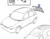Windscreen Rear Heated Clear fits Opel Vauxhall Corsa B 90386757 Genuine View Front