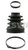 2x Bellow Boot Inner fits Citroen Berlingo C3 DS3 Peugeot 206 207 208 Ford Focus 62922017 View Front