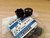 8x Steel Wheel Nut Covers Black fits Opel Corsa A Vauxhall Nova Kadett E Genuine 90342773 View Front