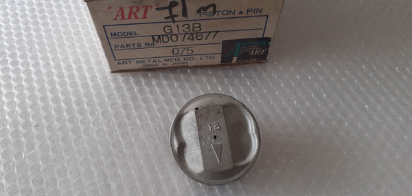 4x Piston fits Mitsubishi G13B 71.75mm Bore Oversize 0.75mm MD074677 View Front