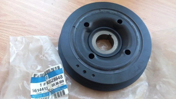 Crankshaft Pulley fits Opel Vauxhall Vectra B Astra G Zafira A Diesel 90528648 View Front