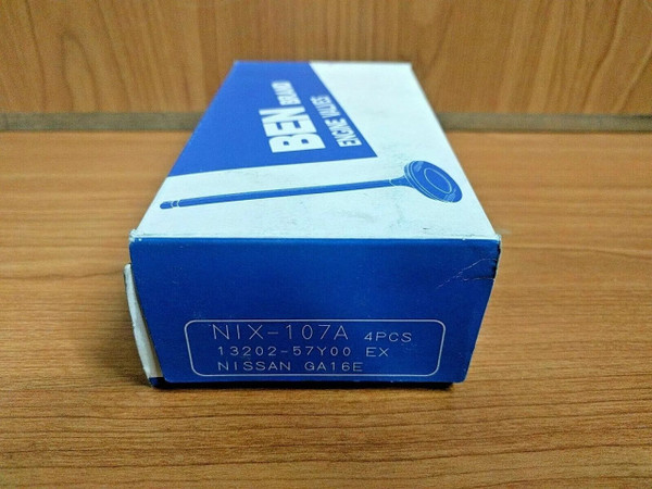 4x Exhaust Valves fits Nissan Sunny Sentra Pulsar Liberta Langley B13 N14 GA16DE 13202-57Y00 View Front