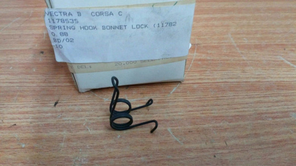 Hood Bonnet Lock Spring fits Opel Vauxhall 90494838 Genuine View Front
