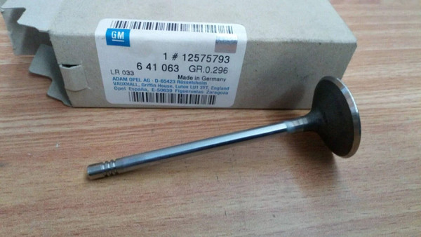 Inlet Intake Valve fits Opel Vauxhall Z22 12575793 90537240 Genuine 1257593 View Front