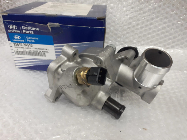 256102A510 Thermostat Housing fits Hyundai Kia 256102A510 Genuine View Front