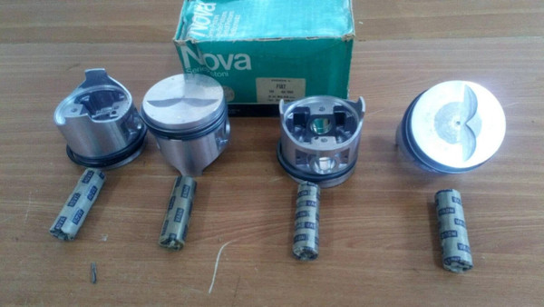 4x Pistons fits Fiat 128 3P Ritmo 60 Uno 55 80mm Bore STD 212.048.01 View Front