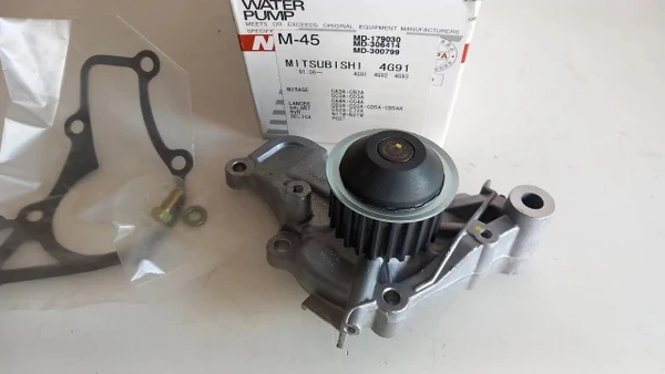 Water Pump fits Mitsubishi Lancer Mirage Galant 4G91 4G92 4G93 M-45 View Front