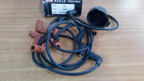 Ignition Leads Wires Set fits Honda Civic 1300 Accord 1800 EJ EK 32700-PA6-000 View Front