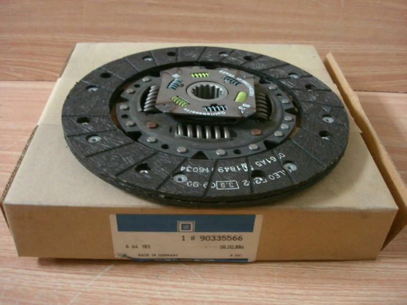 Clutch Disc fits Opel Omega A Vauxhall Carlton 23DTR 23YD 12YDT Genuine 90335566 View Front