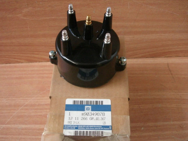 Distributor Cap fits Opel Vauxhall Kadett E Vectra A Cavalier 16SV Genuine 90349878 View Front